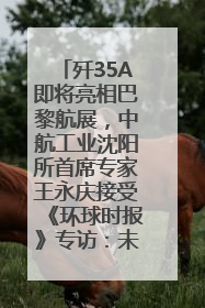 歼35A即将亮相巴黎航展，中航工业沈阳所首席专家王永庆接受《环球时报》专访：未来数量可以有很多