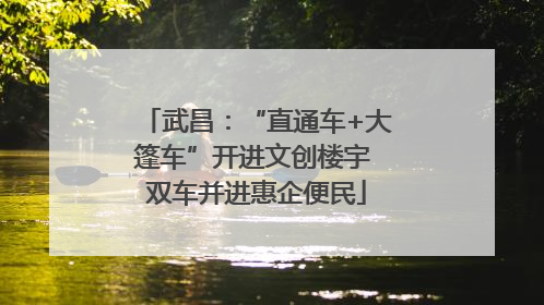 武昌：“直通车+大篷车”开进文创楼宇 双车并进惠企便民