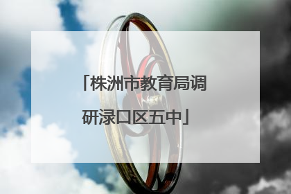 株洲市教育局调研渌口区五中