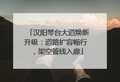 汉阳琴台大道焕新升级：道路扩容畅行，架空管线入廊