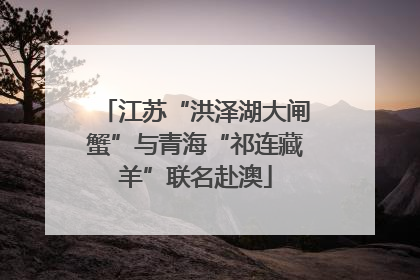 江苏“洪泽湖大闸蟹”与青海“祁连藏羊”联名赴澳