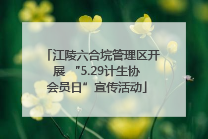 江陵六合垸管理区开展 “5.29计生协会员日”宣传活动