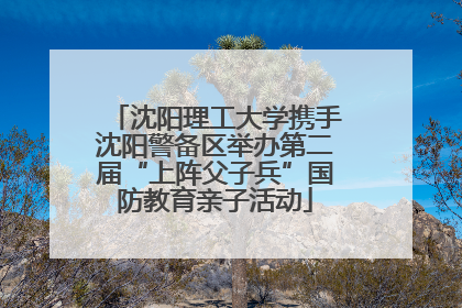 沈阳理工大学携手沈阳警备区举办第二届“上阵父子兵”国防教育亲子活动