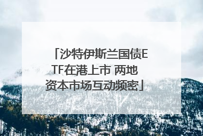 沙特伊斯兰国债ETF在港上市 两地资本市场互动频密