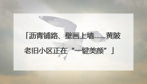 沥青铺路、壁画上墙……黄陂老旧小区正在“一键美颜”