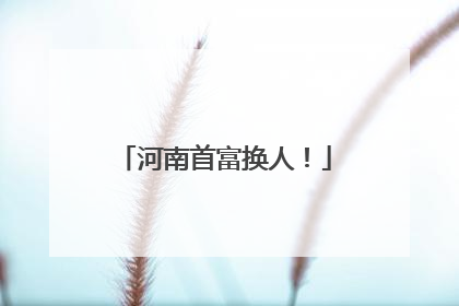 河南首富换人！