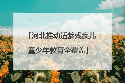 河北推动适龄残疾儿童少年教育全覆盖
