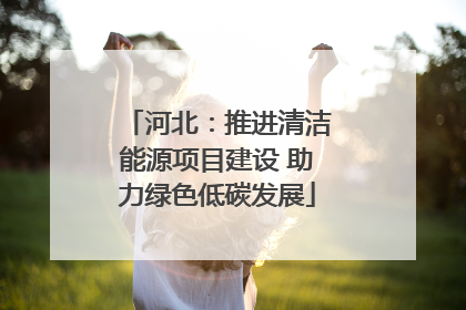 河北：推进清洁能源项目建设 助力绿色低碳发展