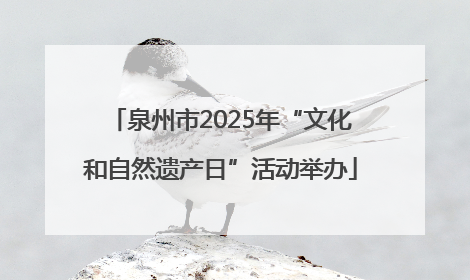 泉州市2025年“文化和自然遗产日”活动举办