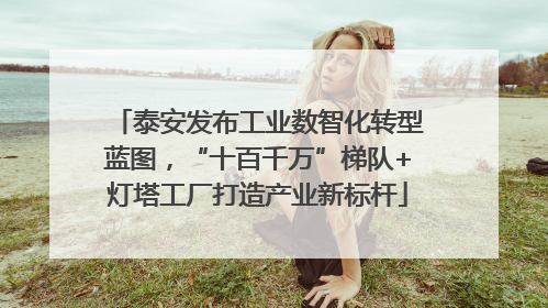 泰安发布工业数智化转型蓝图，“十百千万”梯队+灯塔工厂打造产业新标杆