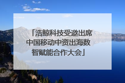 浩鲸科技受邀出席中国移动中资出海数智赋能合作大会