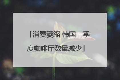 消费萎缩 韩国一季度咖啡厅数量减少