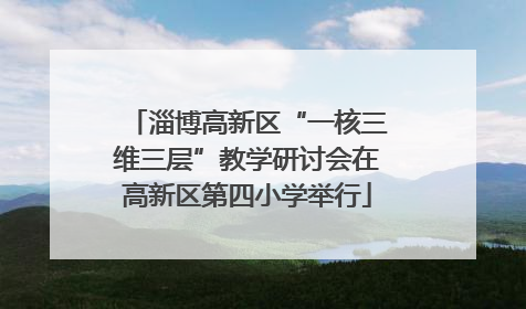 淄博高新区“一核三维三层”教学研讨会在高新区第四小学举行
