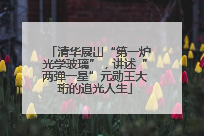清华展出“第一炉光学玻璃”，讲述“两弹一星”元勋王大珩的追光人生