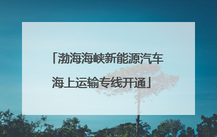 渤海海峡新能源汽车海上运输专线开通