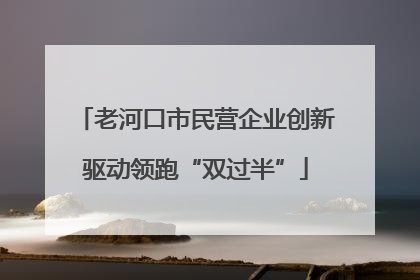 老河口市民营企业创新驱动领跑“双过半”