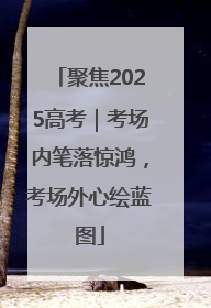 聚焦2025高考｜考场内笔落惊鸿，考场外心绘蓝图