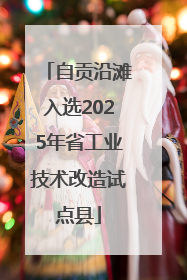 自贡沿滩入选2025年省工业技术改造试点县
