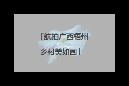 航拍广西梧州乡村美如画