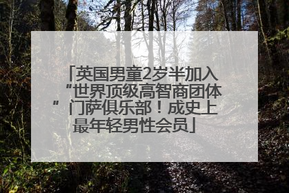 英国男童2岁半加入“世界顶级高智商团体”门萨俱乐部！成史上最年轻男性会员