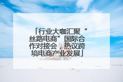 行业大咖汇聚“丝路电商”国际合作对接会，热议跨境电商产业发展