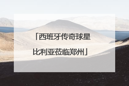 西班牙传奇球星 比利亚莅临郑州