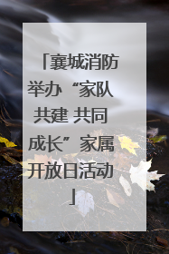 襄城消防举办“家队共建 共同成长”家属开放日活动