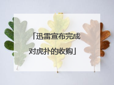 迅雷宣布完成对虎扑的收购