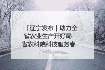 辽宁发布｜助力全省农业生产开好局 省农科院科技服务春耕备耕成效显著