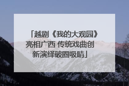 越剧《我的大观园》亮相广西 传统戏曲创新演绎破圈吸睛