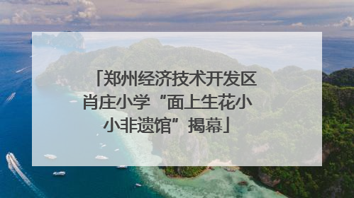 郑州经济技术开发区肖庄小学“面上生花小小非遗馆”揭幕