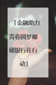 金融助力青春圆梦邮储银行在行动
