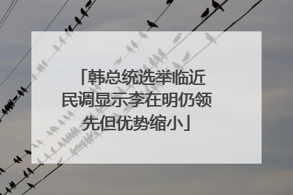 韩总统选举临近 民调显示李在明仍领先但优势缩小