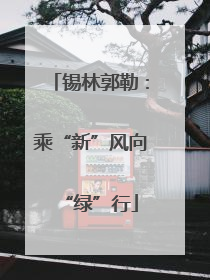 锡林郭勒：乘“新”风向“绿”行