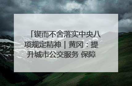 锲而不舍落实中央八项规定精神｜黄冈：提升城市公交服务 保障出行“大民生”