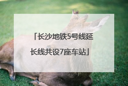 长沙地铁5号线延长线共设7座车站