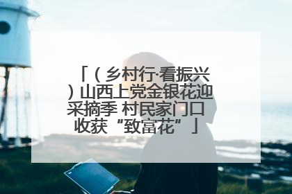 （乡村行·看振兴）山西上党金银花迎采摘季 村民家门口收获“致富花”