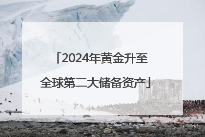2024年黄金升至全球第二大储备资产