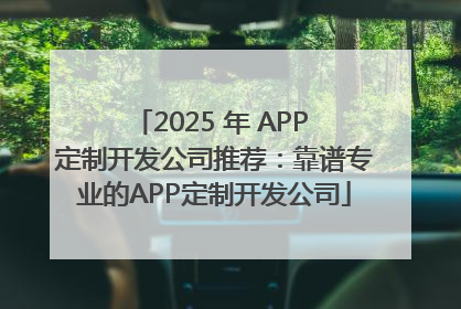 2025 年 APP 定制开发公司推荐：靠谱专业的APP定制开发公司