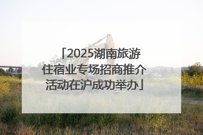 2025湖南旅游住宿业专场招商推介活动在沪成功举办