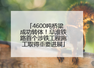 4600吨桥梁成功转体！阜淮铁路首个涉铁工程施工取得重要进展