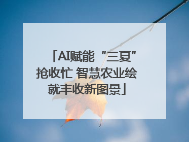 AI赋能“三夏”抢收忙 智慧农业绘就丰收新图景